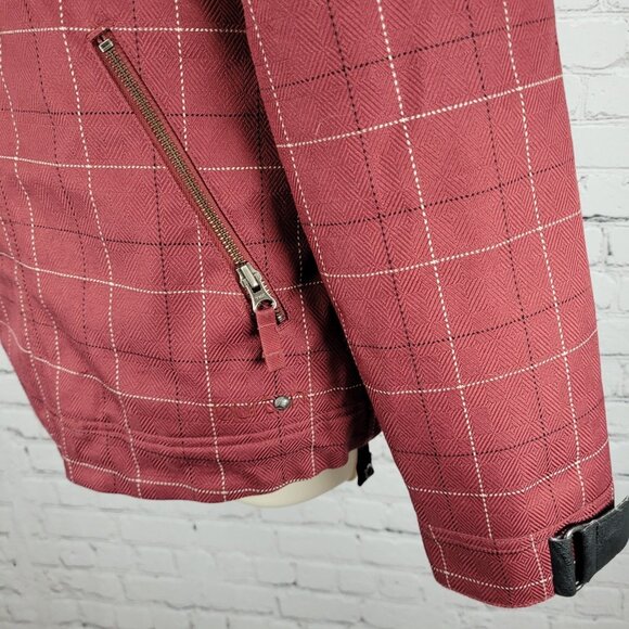 Burton Red Check Dryride Faux Fur Lined Insulated Dream Jacket Size Small S - Picture 9 of 16